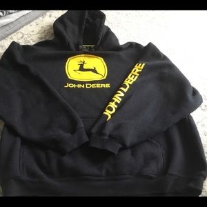 John Deere sweatshirt black size XL